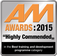 Certificate of AM Awards 2015 for Best Training and Development Programme category
